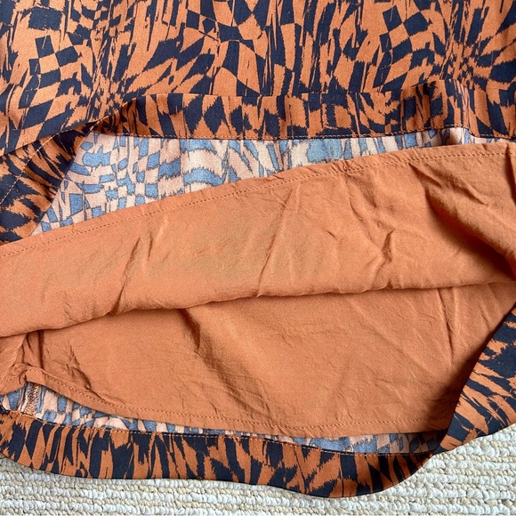 Free People x REVOLVE Brown Abstract Beatrice Mini *SKIRT* in Coffee Print Sz 6 - Picture 7 of 12